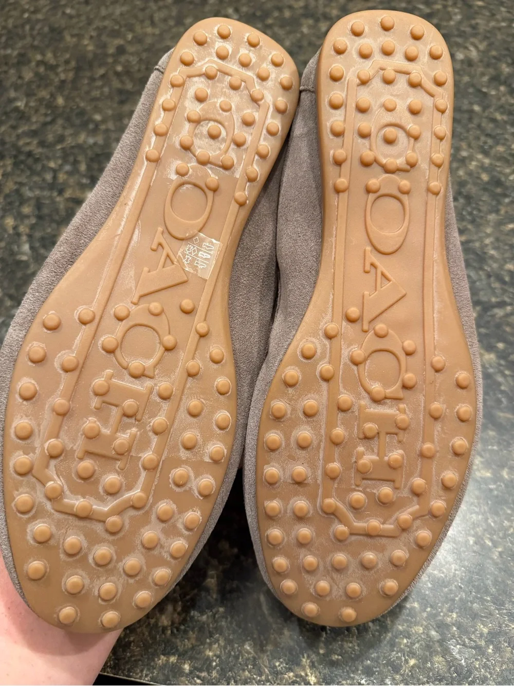 Coach suede loafers